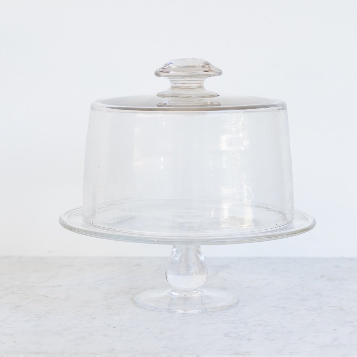 Vintage Pedestal with Glass Dome - elsie green - the french kitchen