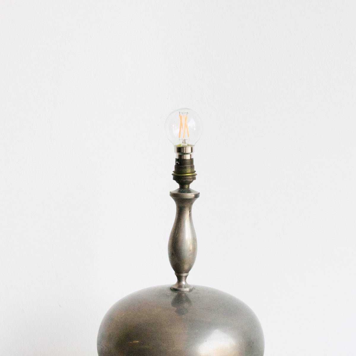 Vintage Pewter Lamp - elsie green - Decor
