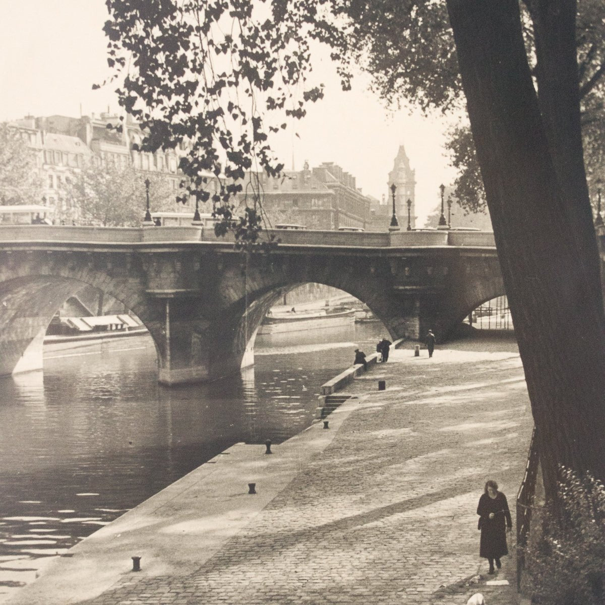 Vintage Photograph With Bridge - elsie green - Art