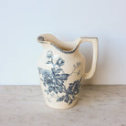 Vintage Pivoine Transferware Pitcher - elsie green - the french kitchen