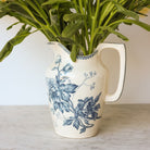 Vintage Pivoine Transferware Pitcher - elsie green - the french kitchen