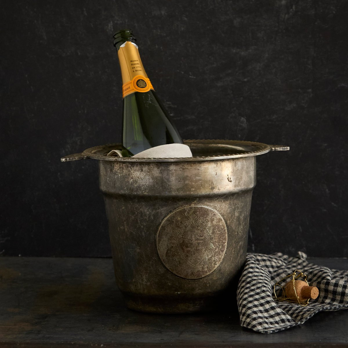 Vintage Plaza Hotel Champagne Bucket | The Patrick Orbe Collection - elsie green - the french kitchen