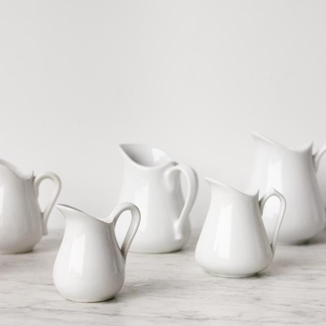 Vintage Porcelain Pitcher - elsie green - the french kitchen