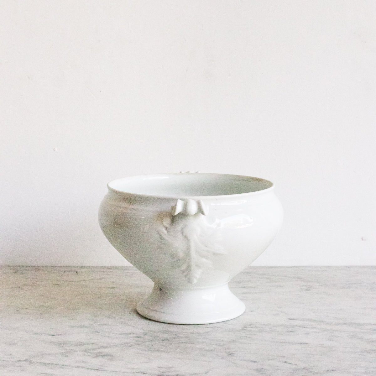 Vintage Porcelain Tureen with Ladle - elsie green - The French Kitchen