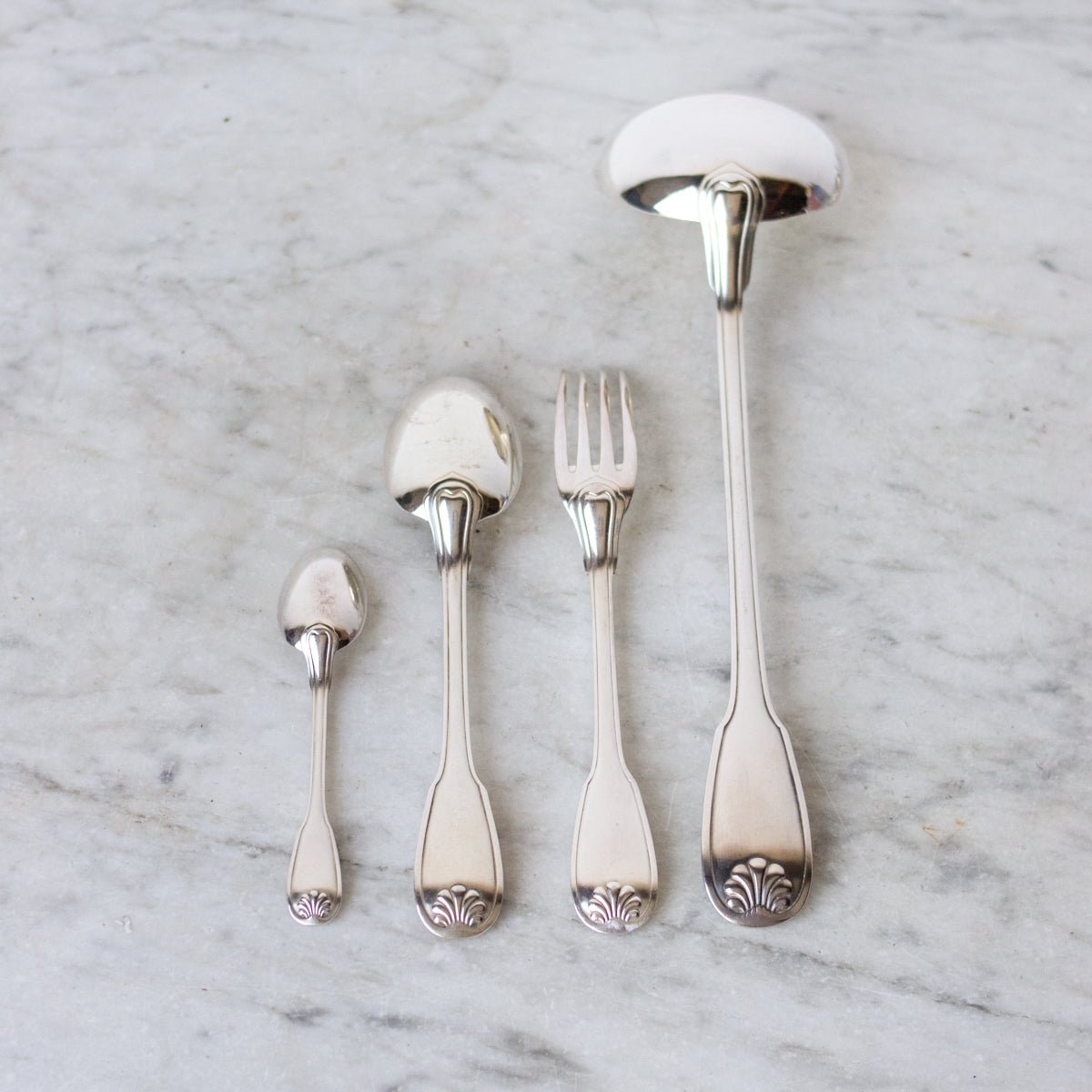 Vintage Ravinet D'Enfert Flatware Set of 34 - the french kitchen