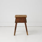 Vintage Raw Wood Stool - elsie green - furniture