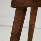 Vintage Raw Wood Stool - elsie green - furniture