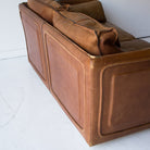 Vintage Roche Bobois Leather Loveseat - elsie green - furniture