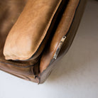 Vintage Roche Bobois Leather Loveseat - elsie green - furniture