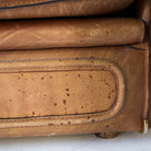 Vintage Roche Bobois Leather Loveseat - elsie green - furniture