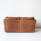 Vintage Roche Bobois Leather Loveseat - elsie green - furniture