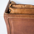 Vintage Roche Bobois Leather Loveseat - elsie green - furniture