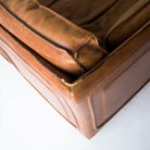 Vintage Roche Bobois Leather Loveseat - elsie green - furniture