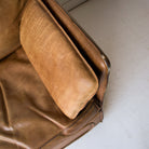 Vintage Roche Bobois Leather Loveseat - elsie green - furniture