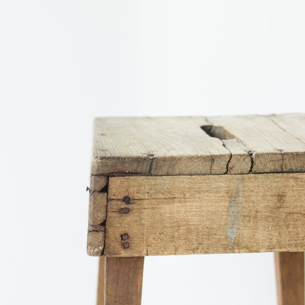 Vintage Rustic Stool - elsie green - decor