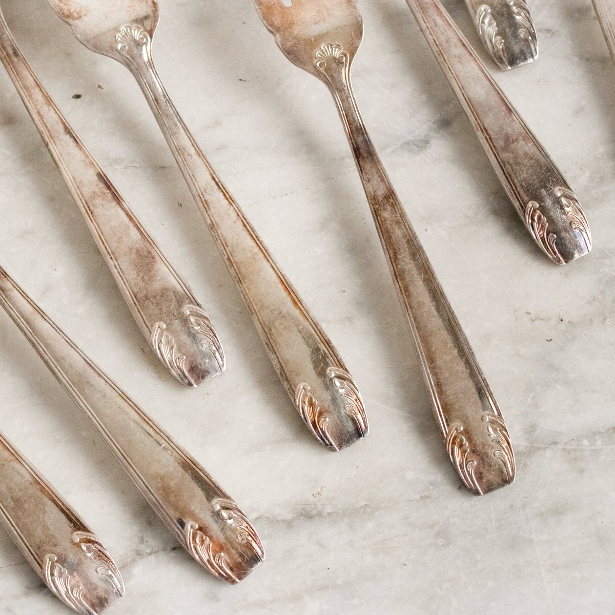 Vintage Salad Fork, Set of 8 - elsie green - The French Kitchen