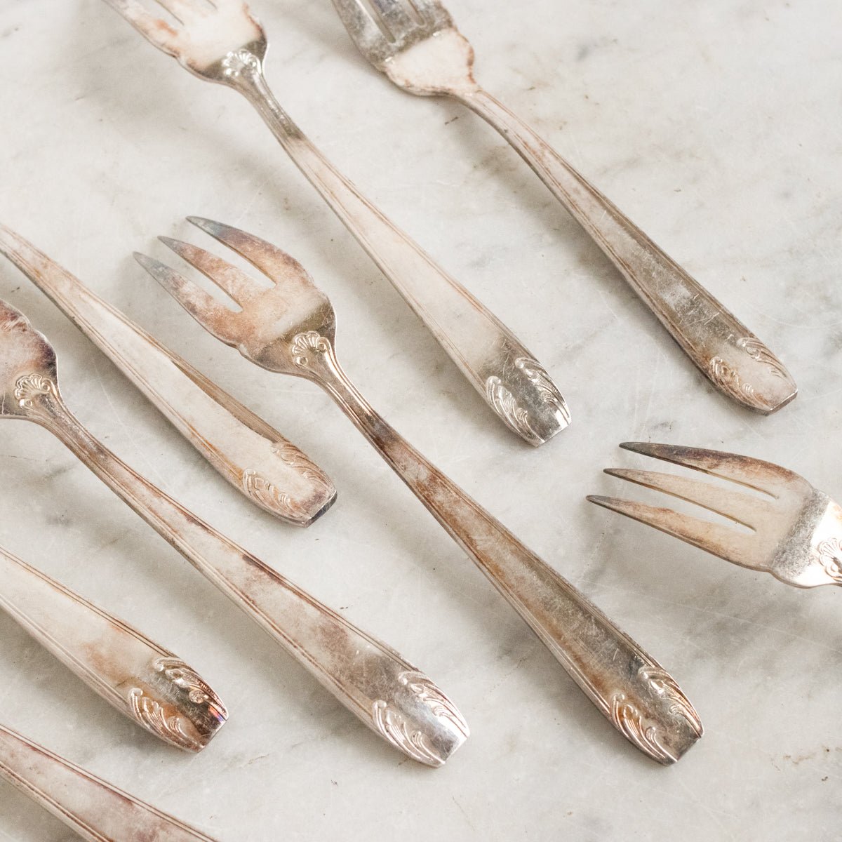 Vintage Salad Fork, Set of 8 - elsie green - The French Kitchen