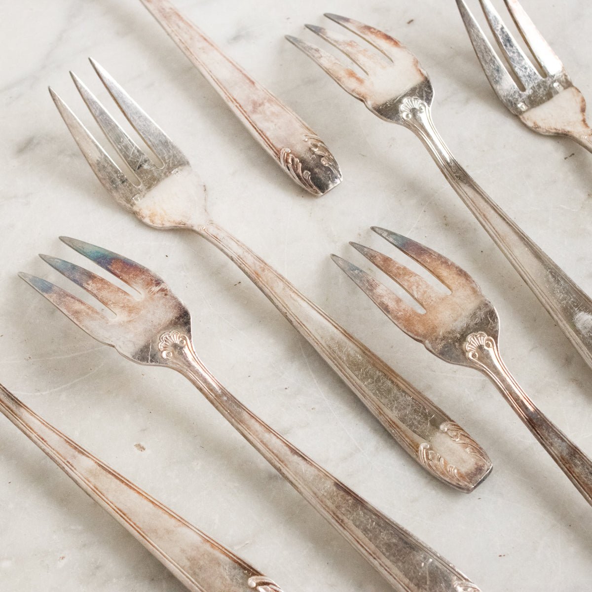 Vintage Salad Fork, Set of 8 - elsie green - The French Kitchen