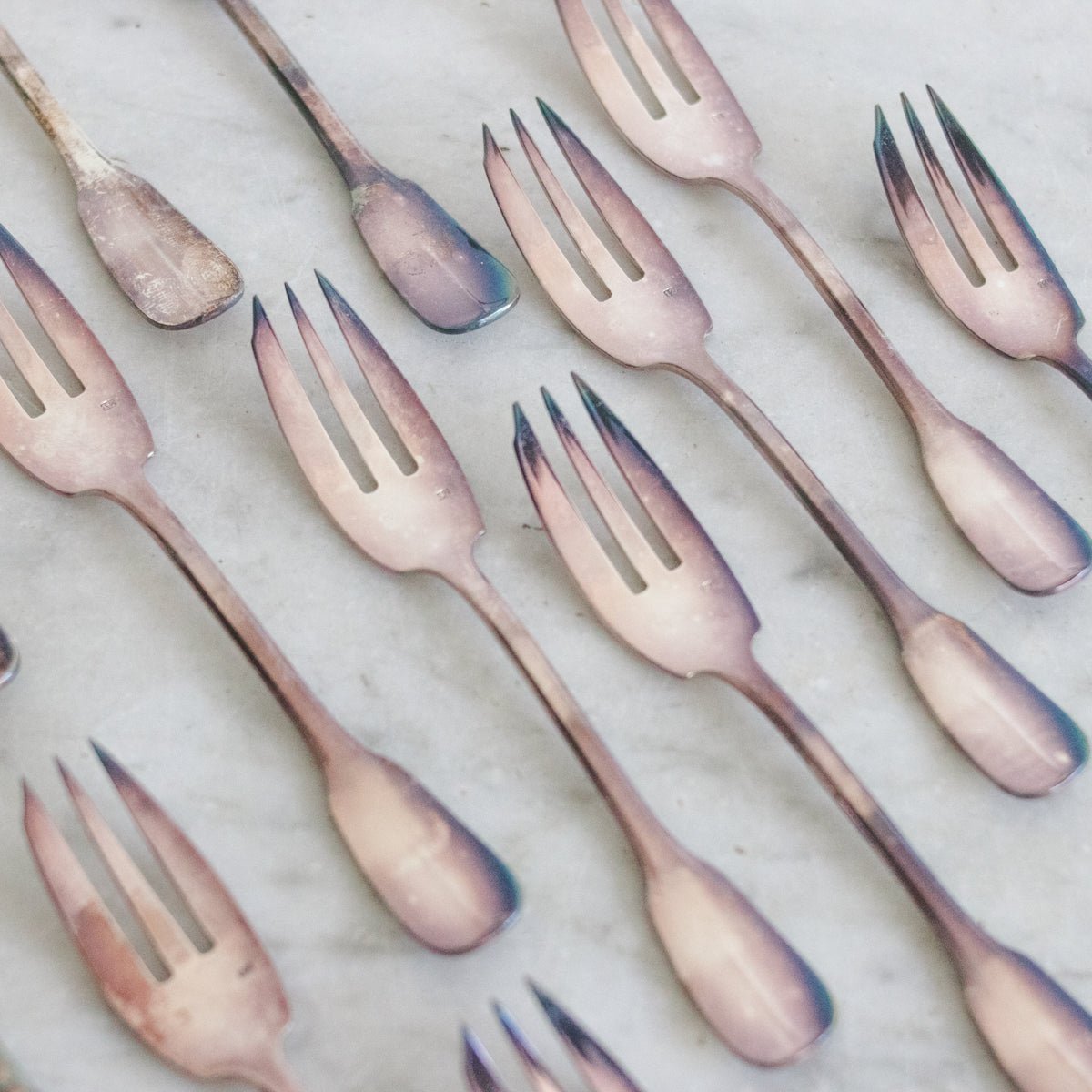 Vintage Seafood Fork Set of 12 - elsie green - The French Kitchen