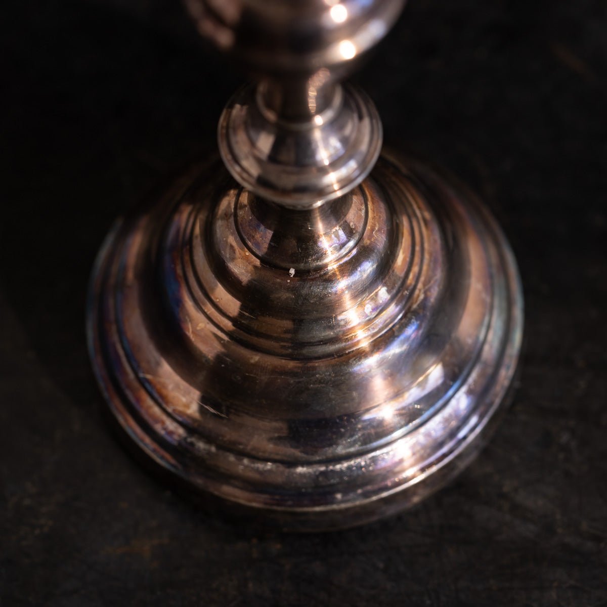 Vintage Silver Candlestick | The Patrick Orbe Collection - elsie green - decor
