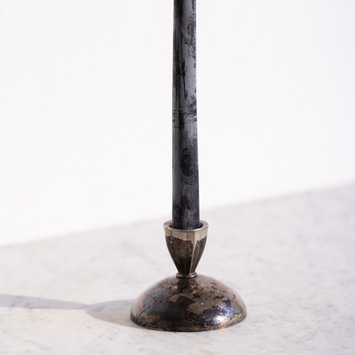 Vintage Silver Candlestick | The Patrick Orbe Collection - elsie green - decor