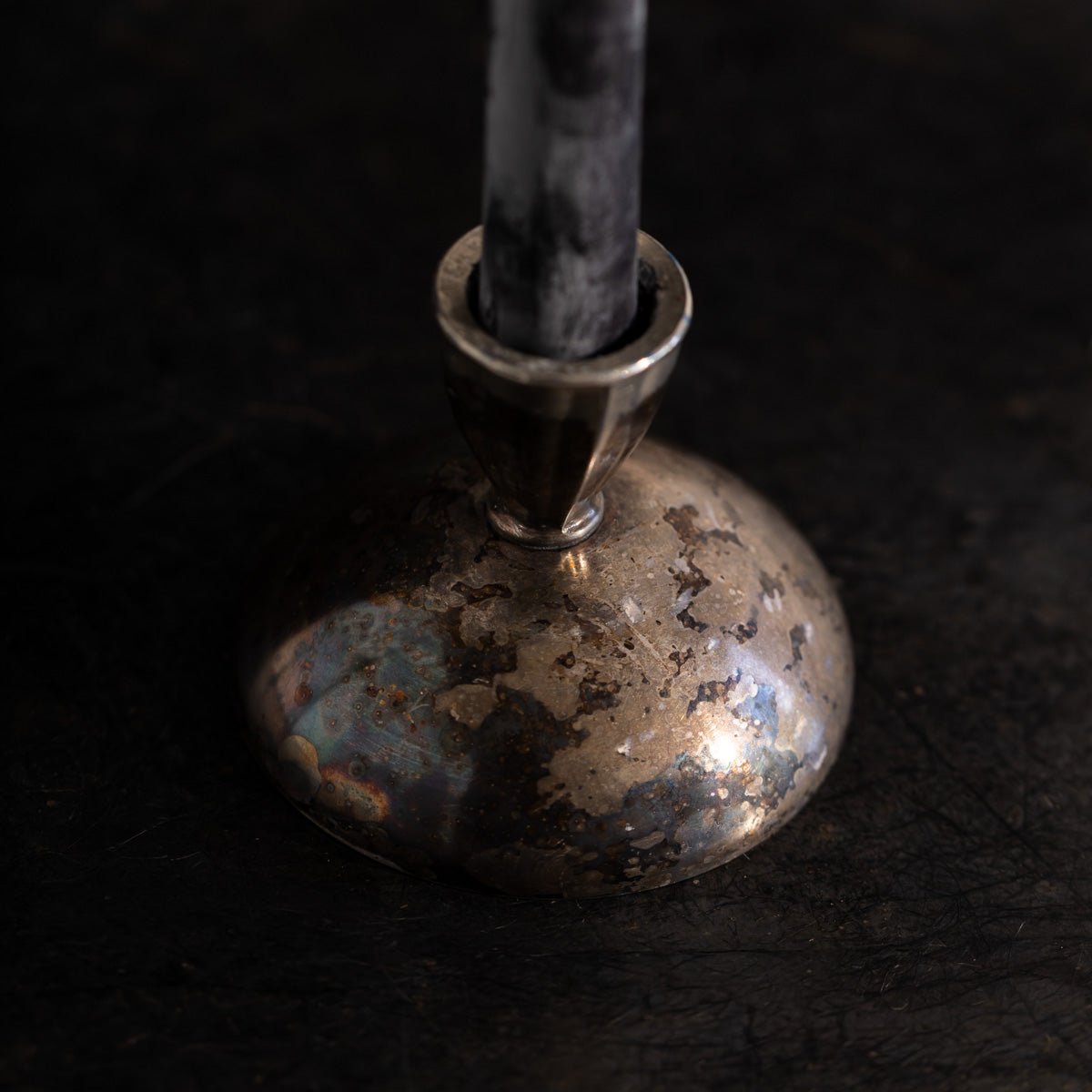 Vintage Silver Candlestick | The Patrick Orbe Collection - elsie green - decor