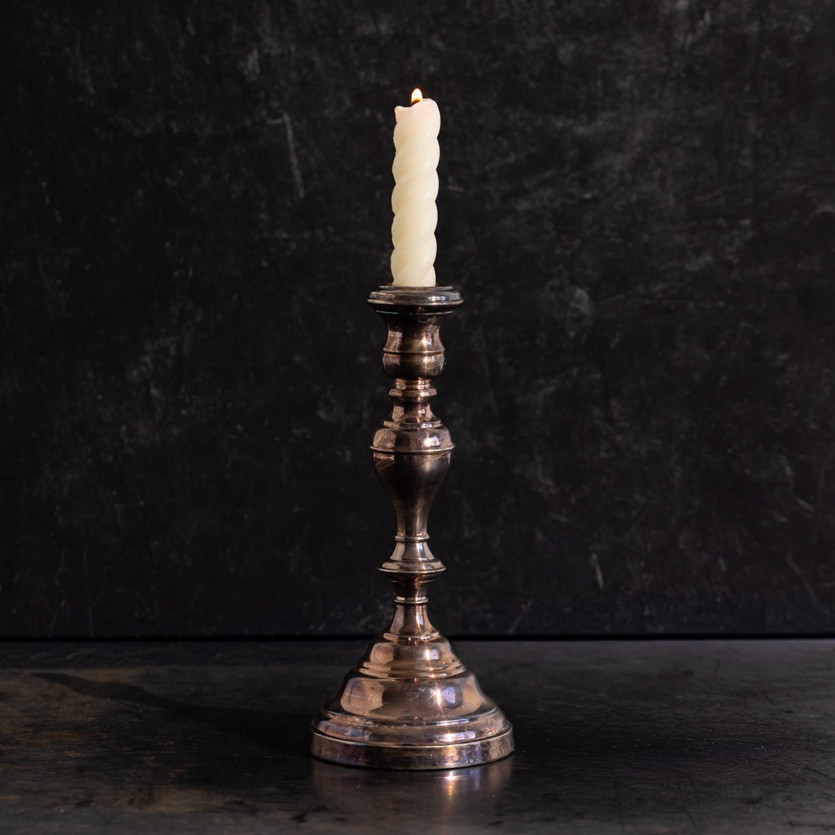 Vintage Silver Candlestick | The Patrick Orbe Collection - elsie green - decor