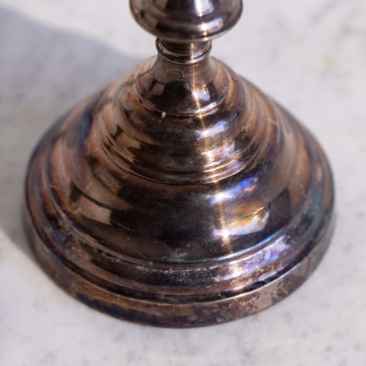 Vintage Silver Candlestick | The Patrick Orbe Collection - elsie green - decor