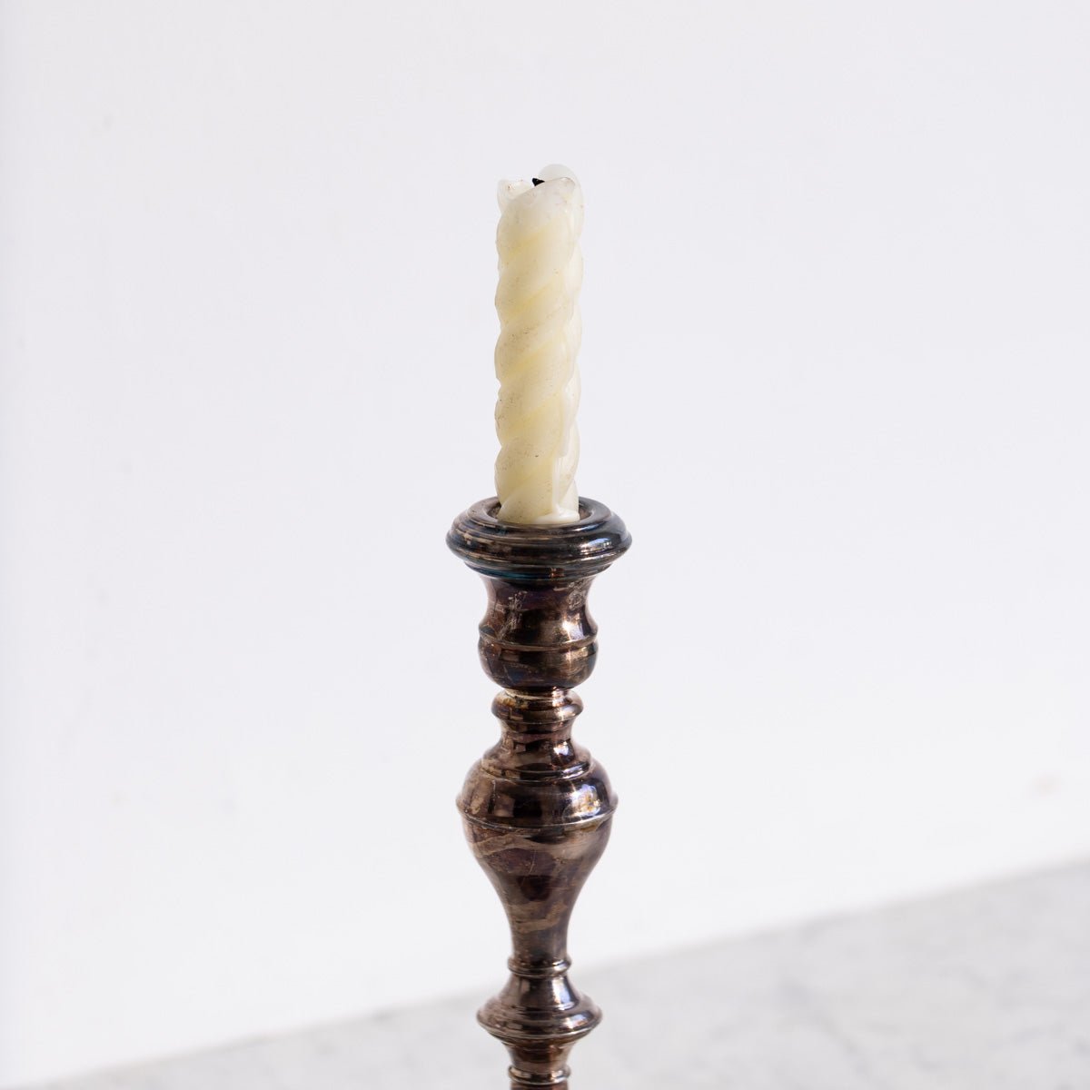 Vintage Silver Candlestick | The Patrick Orbe Collection - elsie green - decor