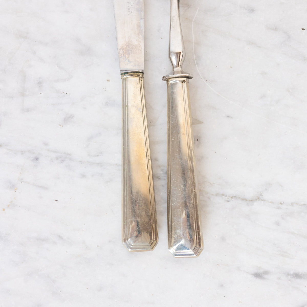 Vintage Silver Carving Set - elsie green - the french kitchen