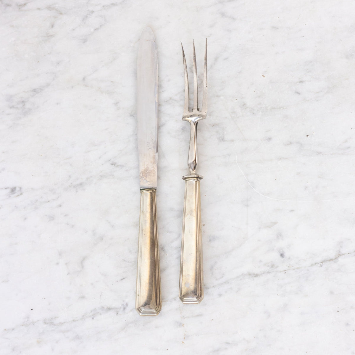 Vintage Silver Carving Set - elsie green - the french kitchen