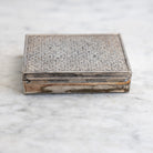 Vintage Silver Cigarette Box with Set of 9 Salt Spoons - elsie green - decor