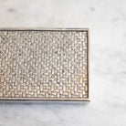 Vintage Silver Cigarette Box with Set of 9 Salt Spoons - elsie green - decor