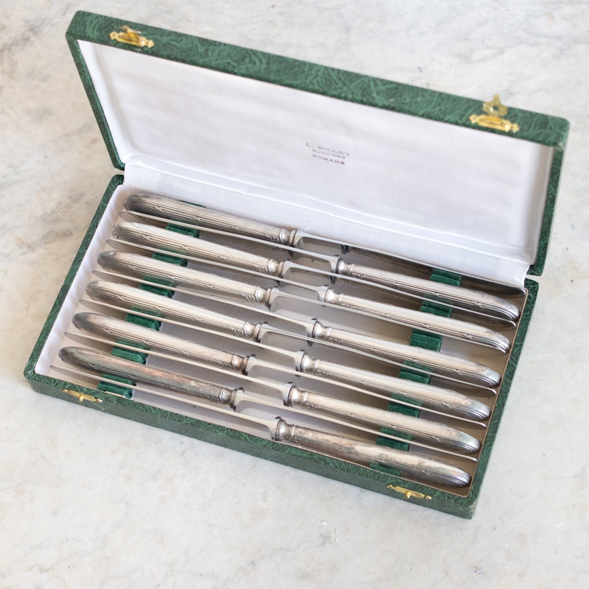 Vintage Silver Knife Set Of 12 - elsie green - The French Kitchen