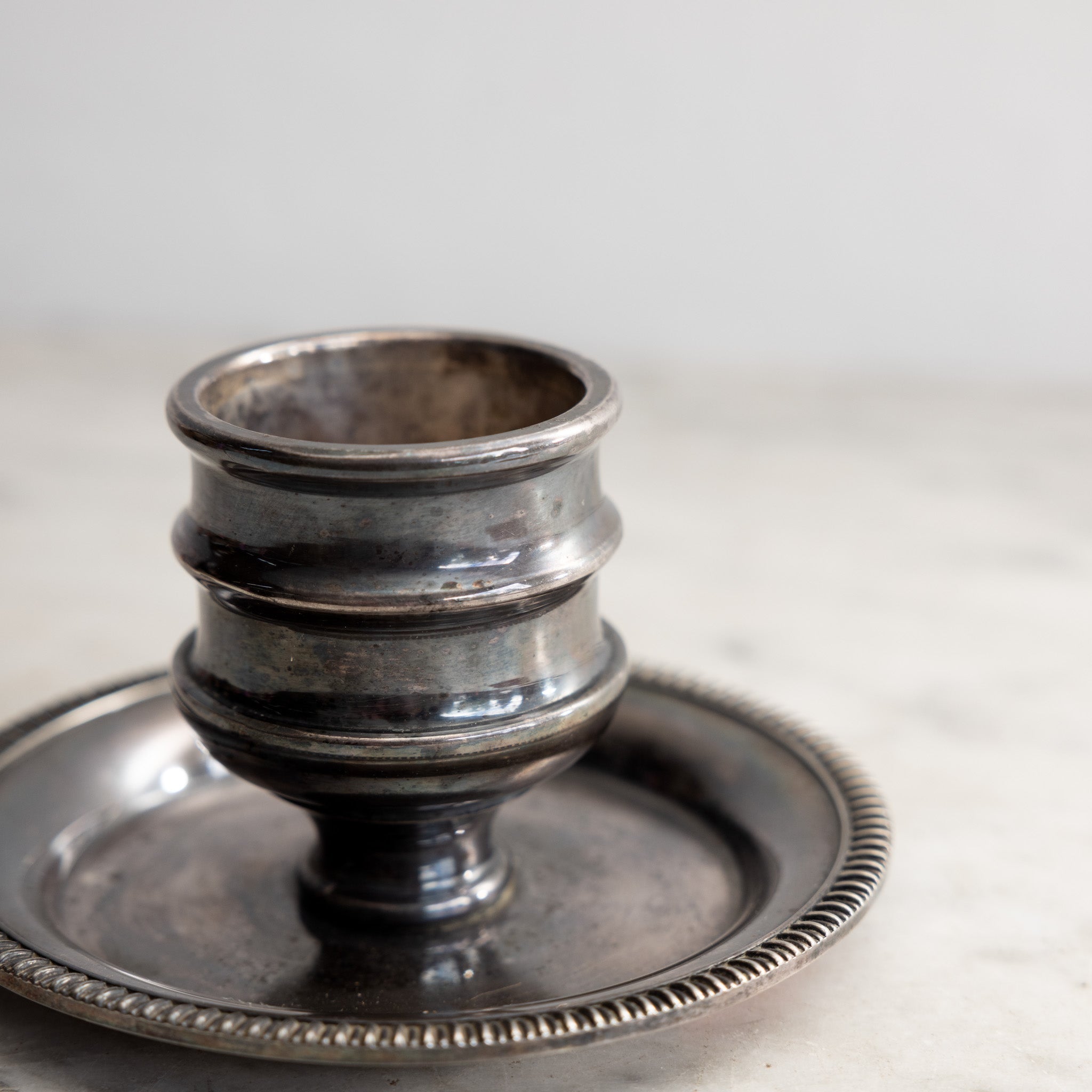 Vintage Silver Match Caddy - elsie green - decor