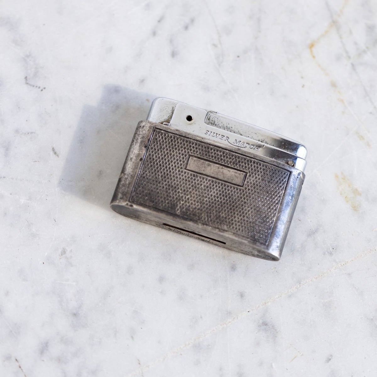 Vintage Silver Match Compound Pocket Lighter | The Patrick Orbe Collection - elsie green - decor