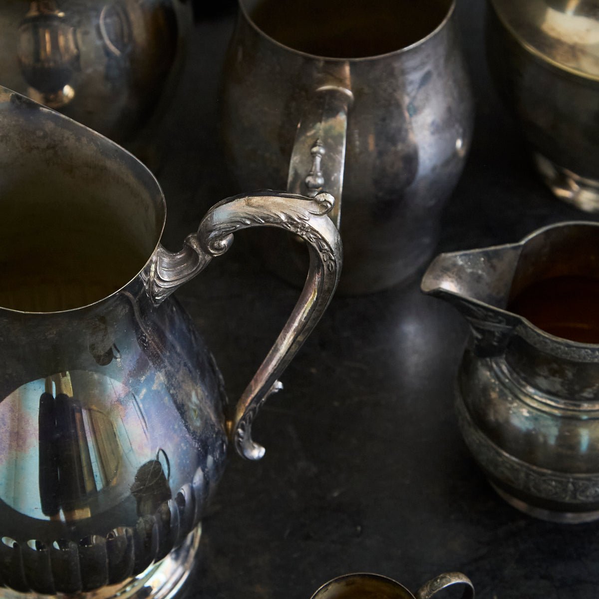 Vintage Silver Pitcher | The Patrick Orbe Collection - elsie green - the french kitchen