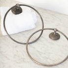 Vintage Silver Plated Towel Ring - elsie green - decor