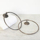 Vintage Silver Plated Towel Ring - elsie green - decor