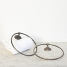 Vintage Silver Plated Towel Ring - elsie green - decor