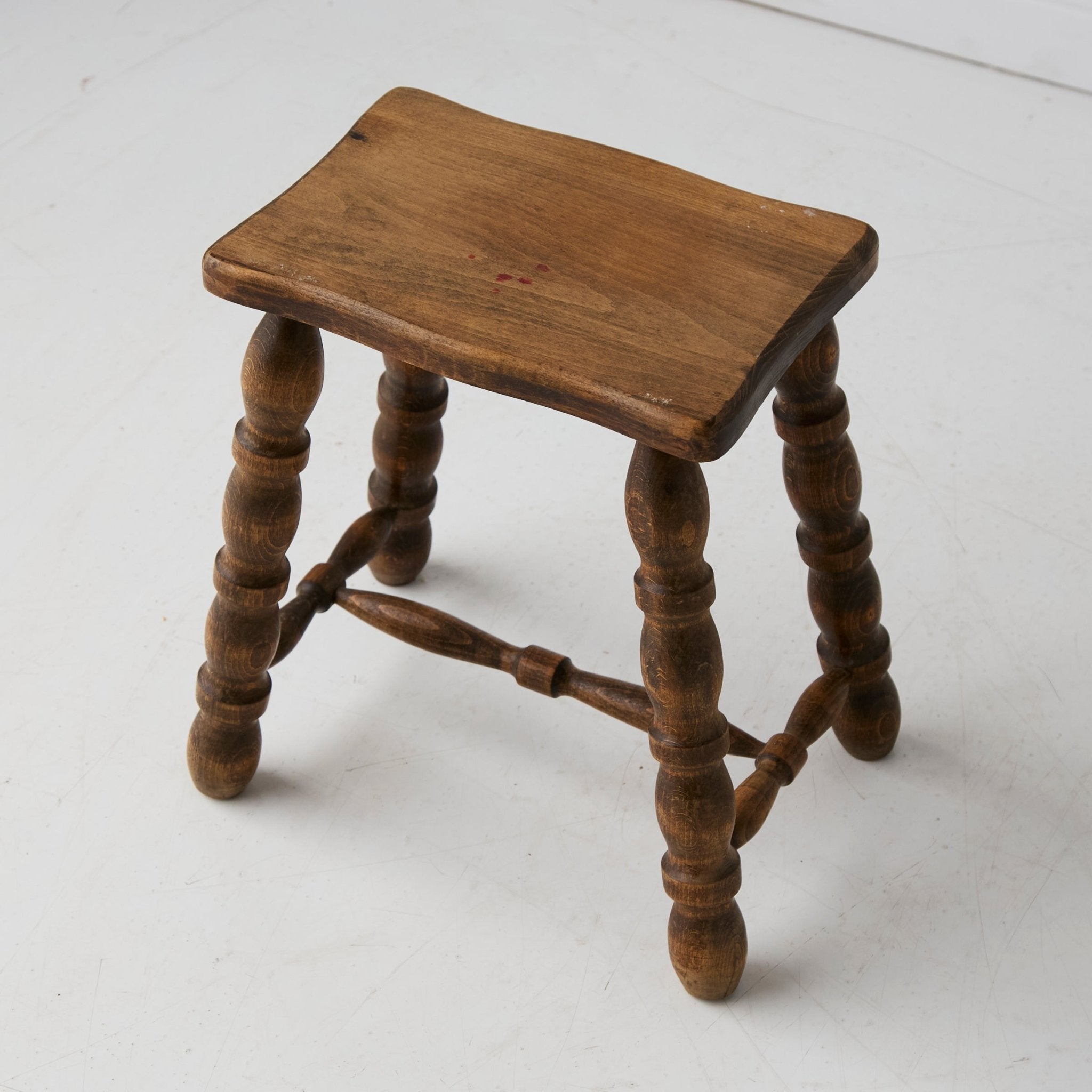 Vintage Spindle Stool - elsie green - furniture