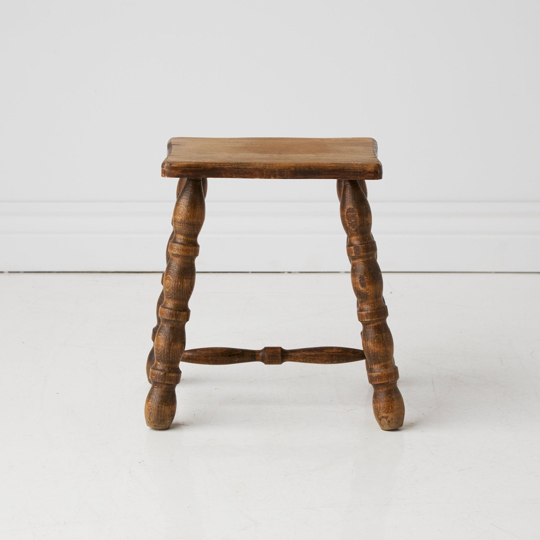 Vintage Spindle Stool - elsie green - furniture