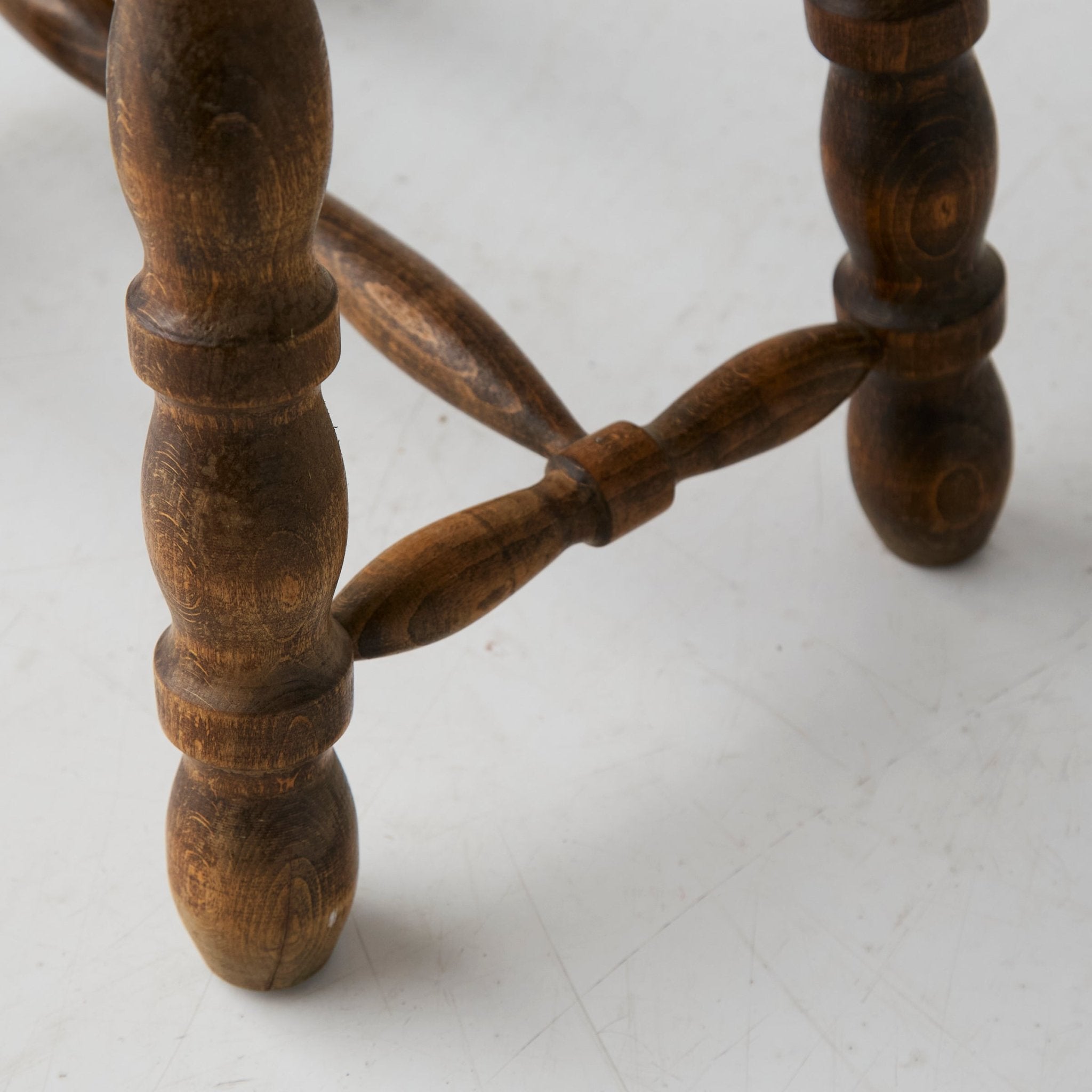 Vintage Spindle Stool - elsie green - furniture