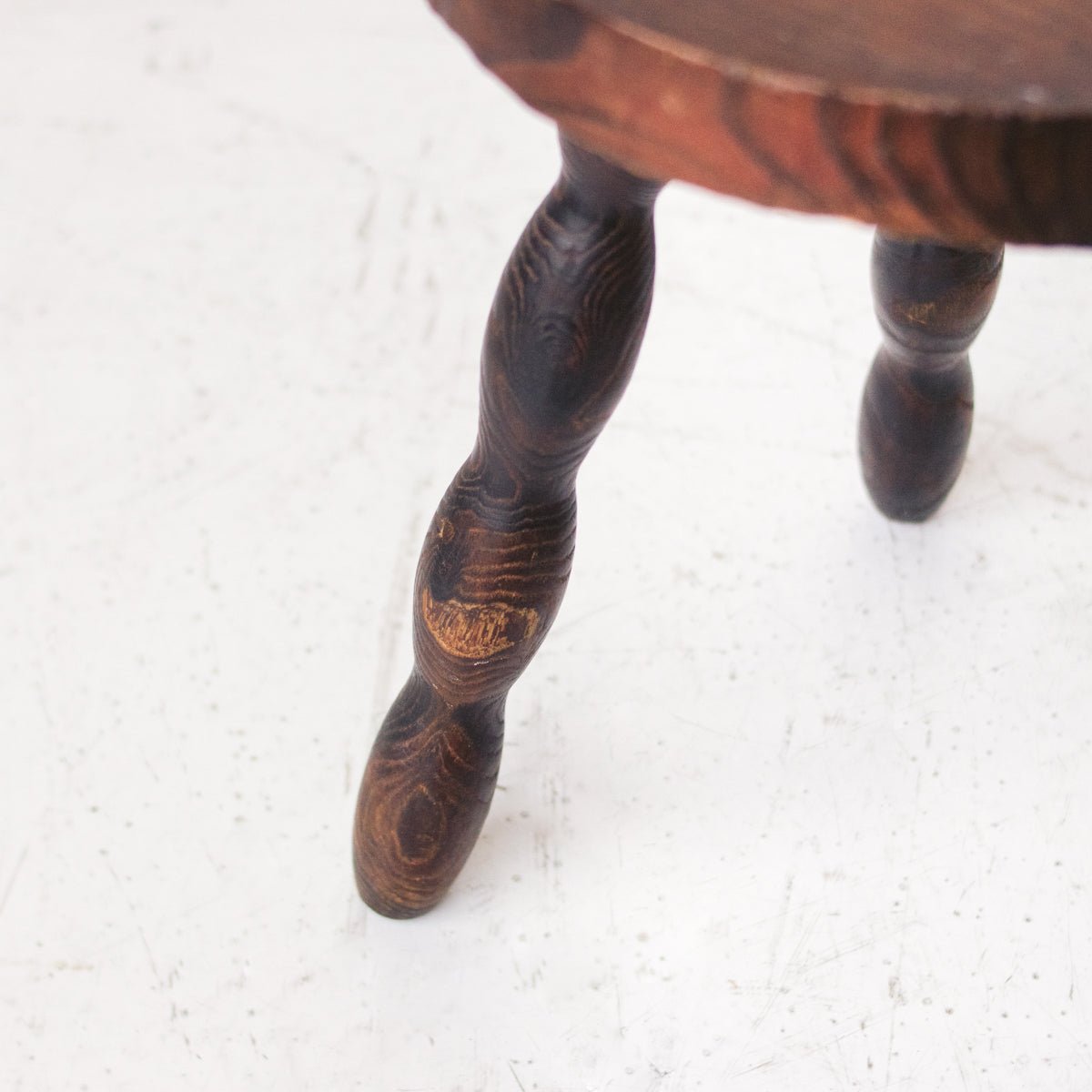 Vintage Spindle Stool - elsie green - furniture