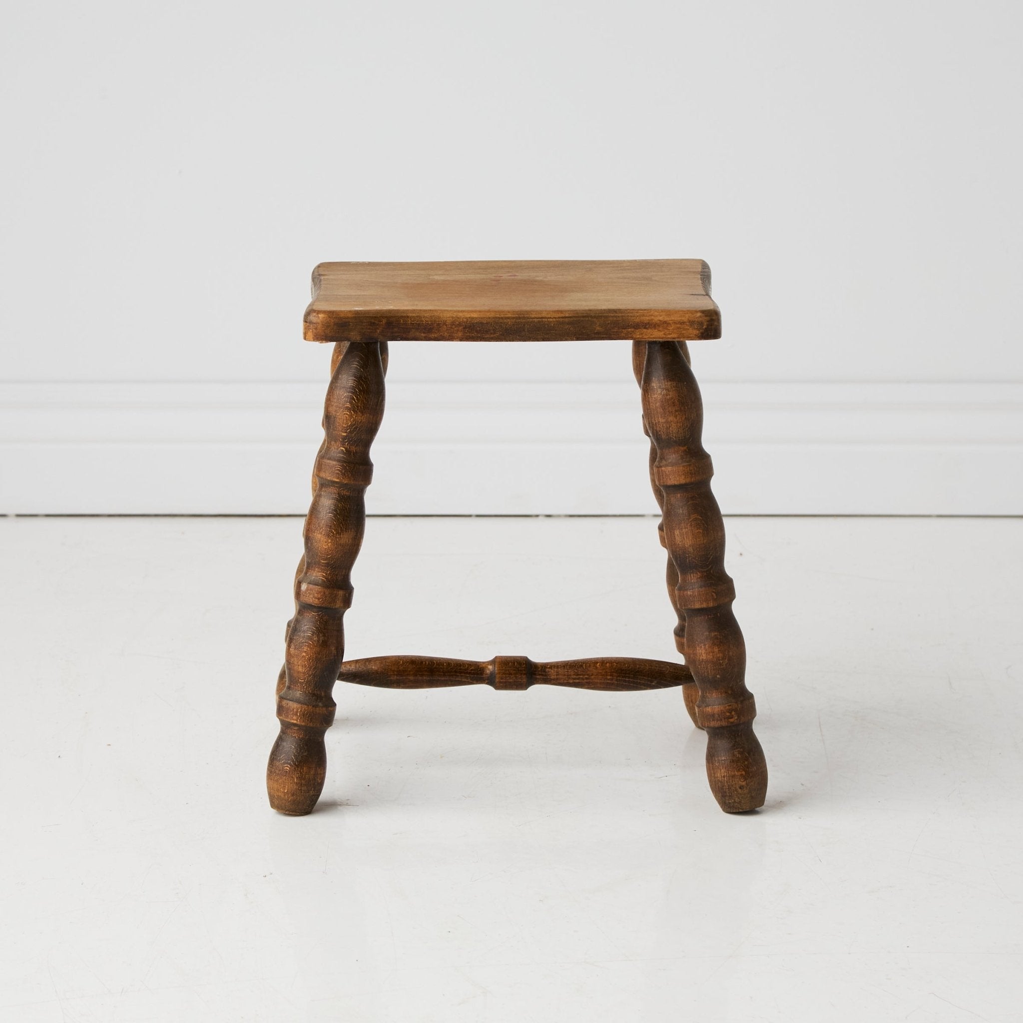 Vintage Spindle Stool - elsie green - furniture