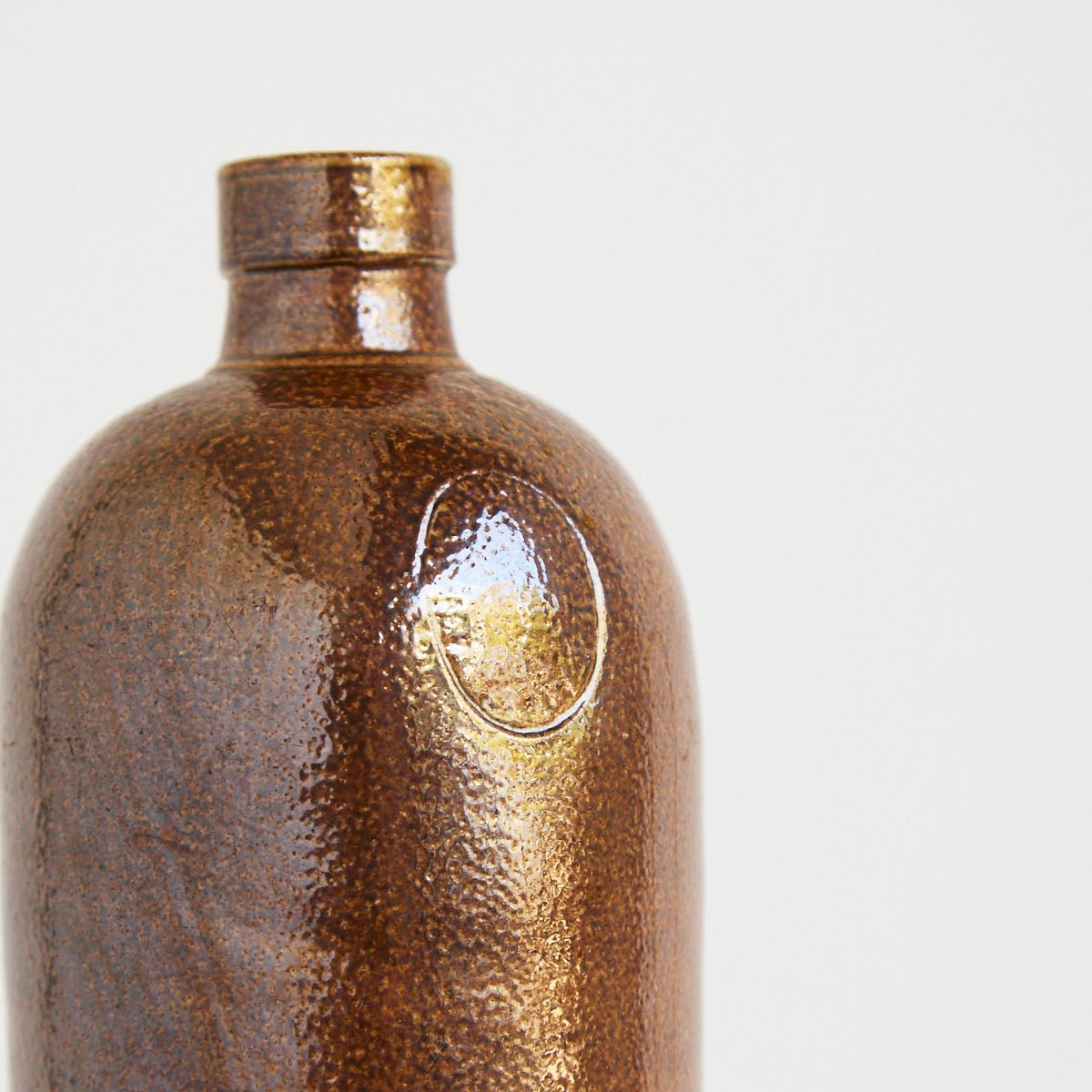 Vintage Stoneware Bottle | Brown - elsie green - the french kitchen