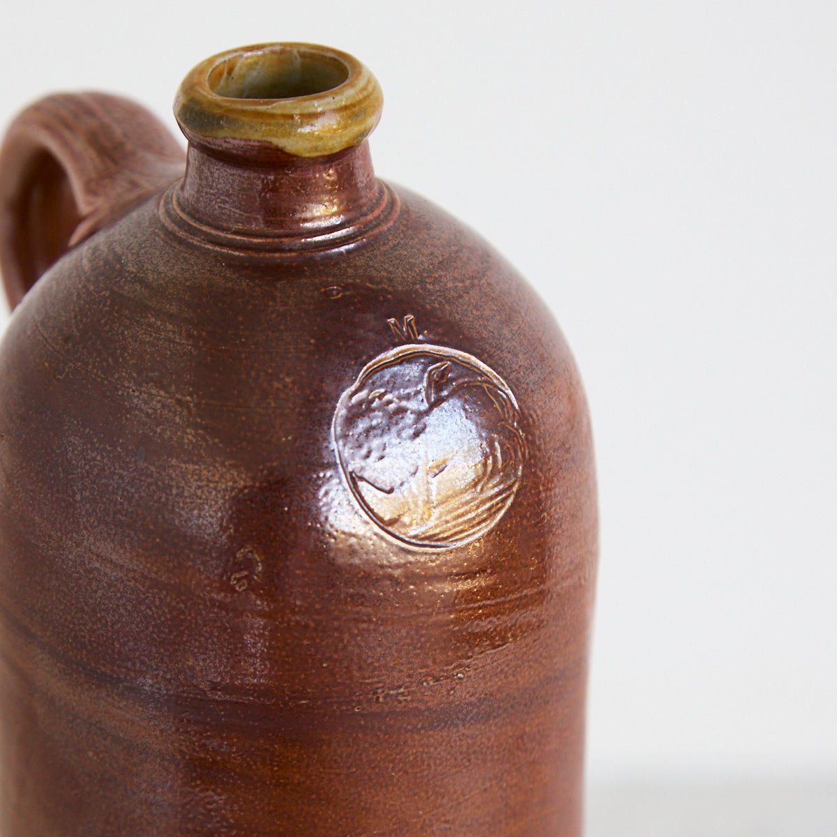 Vintage Stoneware Bottle | Brown - elsie green - the french kitchen