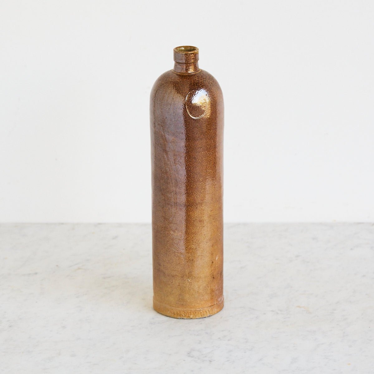 Vintage Stoneware Bottle | Brown - elsie green - the french kitchen