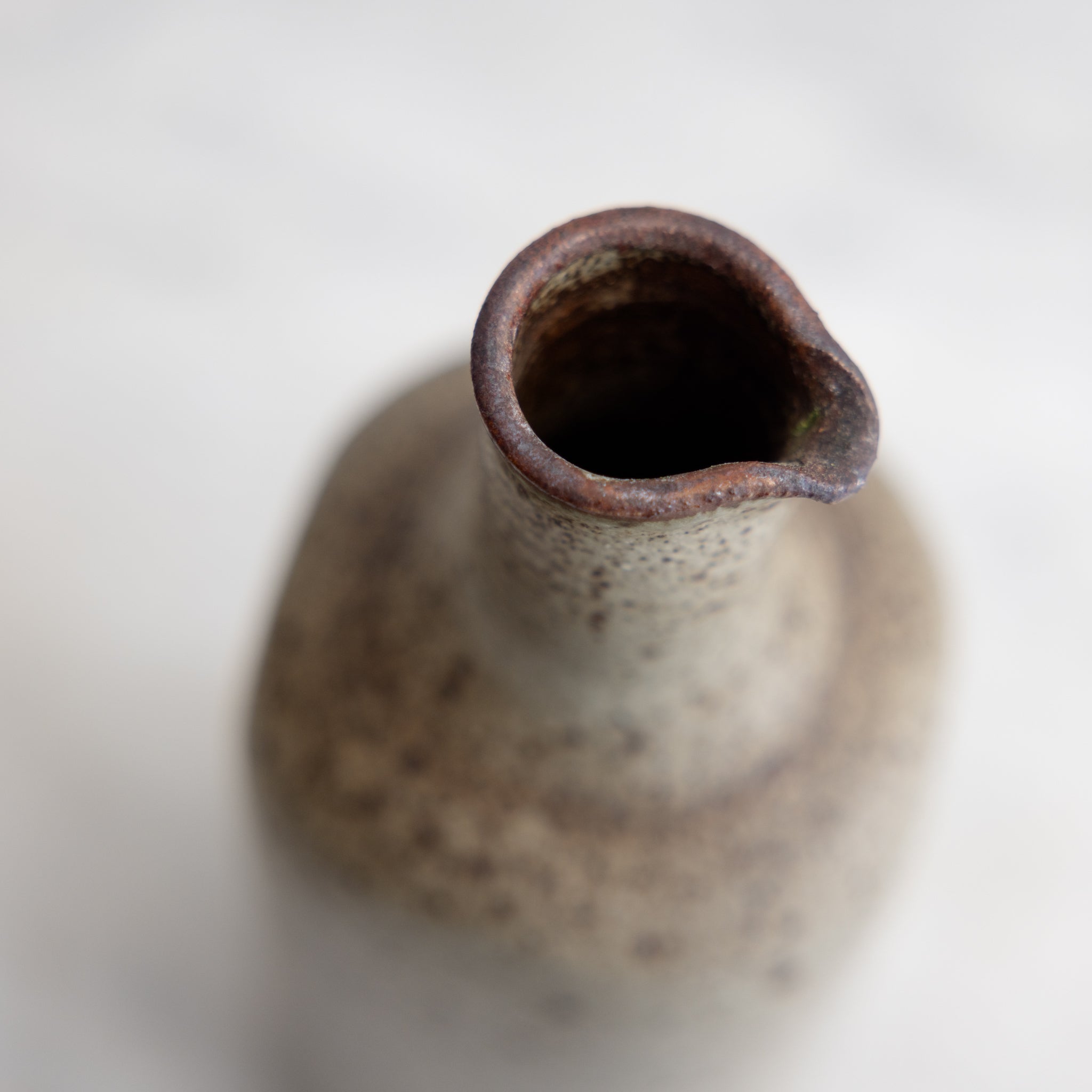 Vintage Stoneware Bottle | Signed by Artist - elsie green - decor