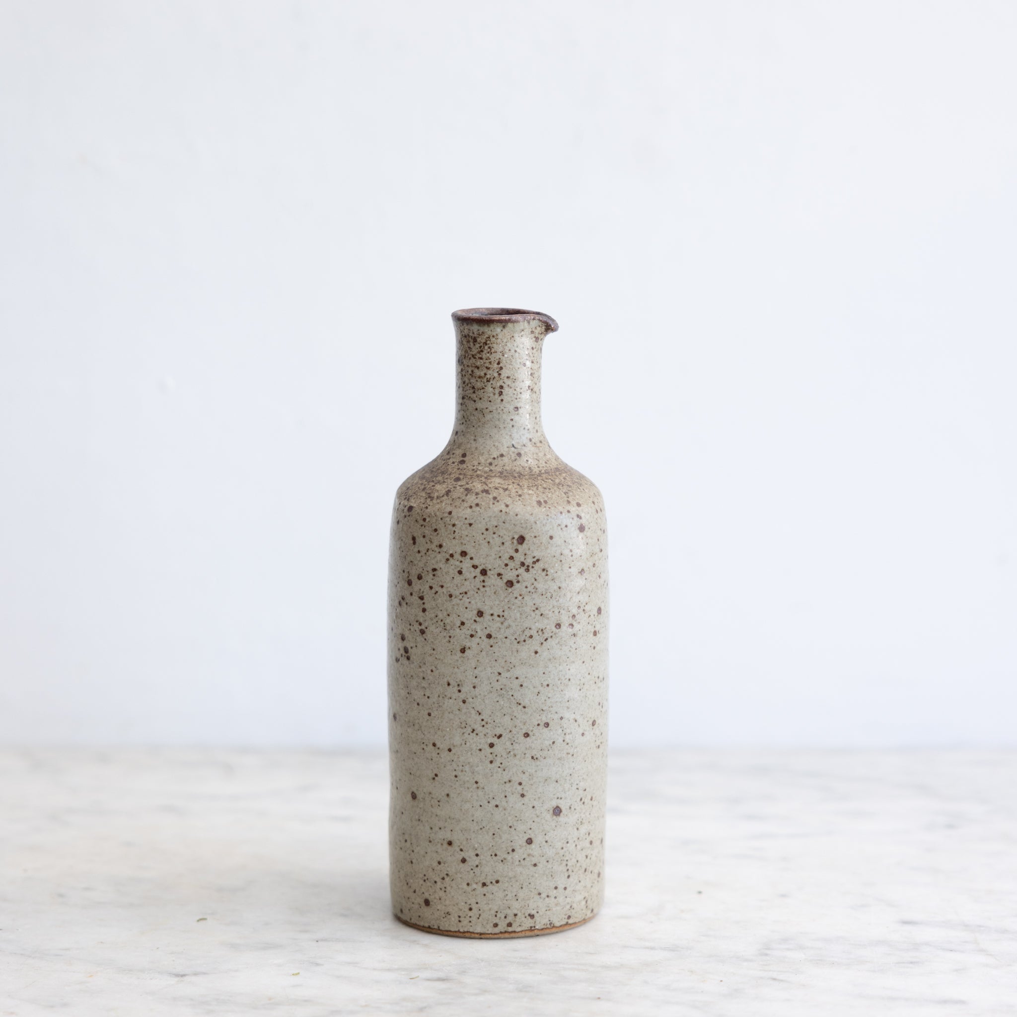 Vintage Stoneware Bottle | Signed by Artist - elsie green - decor